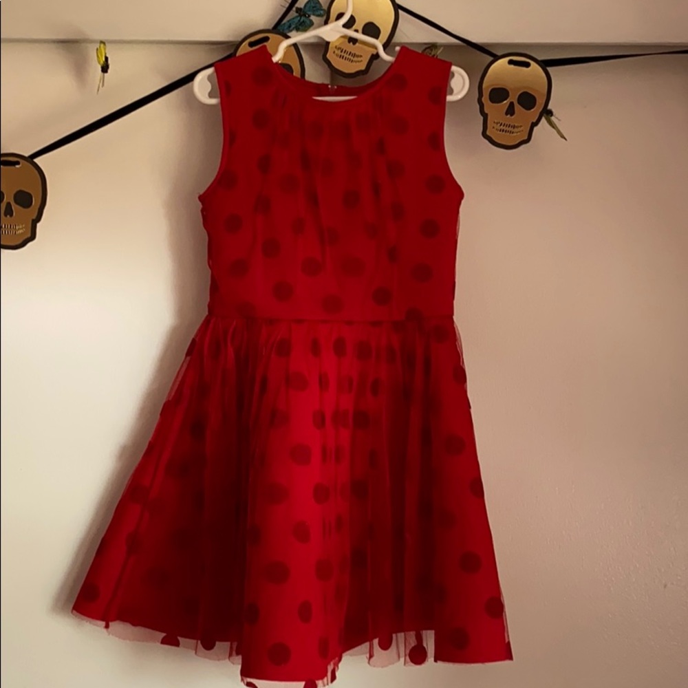 Deux per deux red polka dot dress